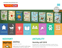 Tablet Screenshot of mindok.cz